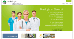 Desktop Screenshot of onkologie-elisenhof.de